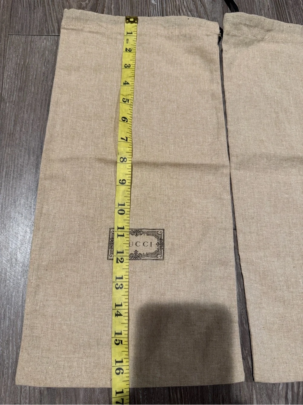 Gucci Beige Drawstring Dust Bags (Pair)